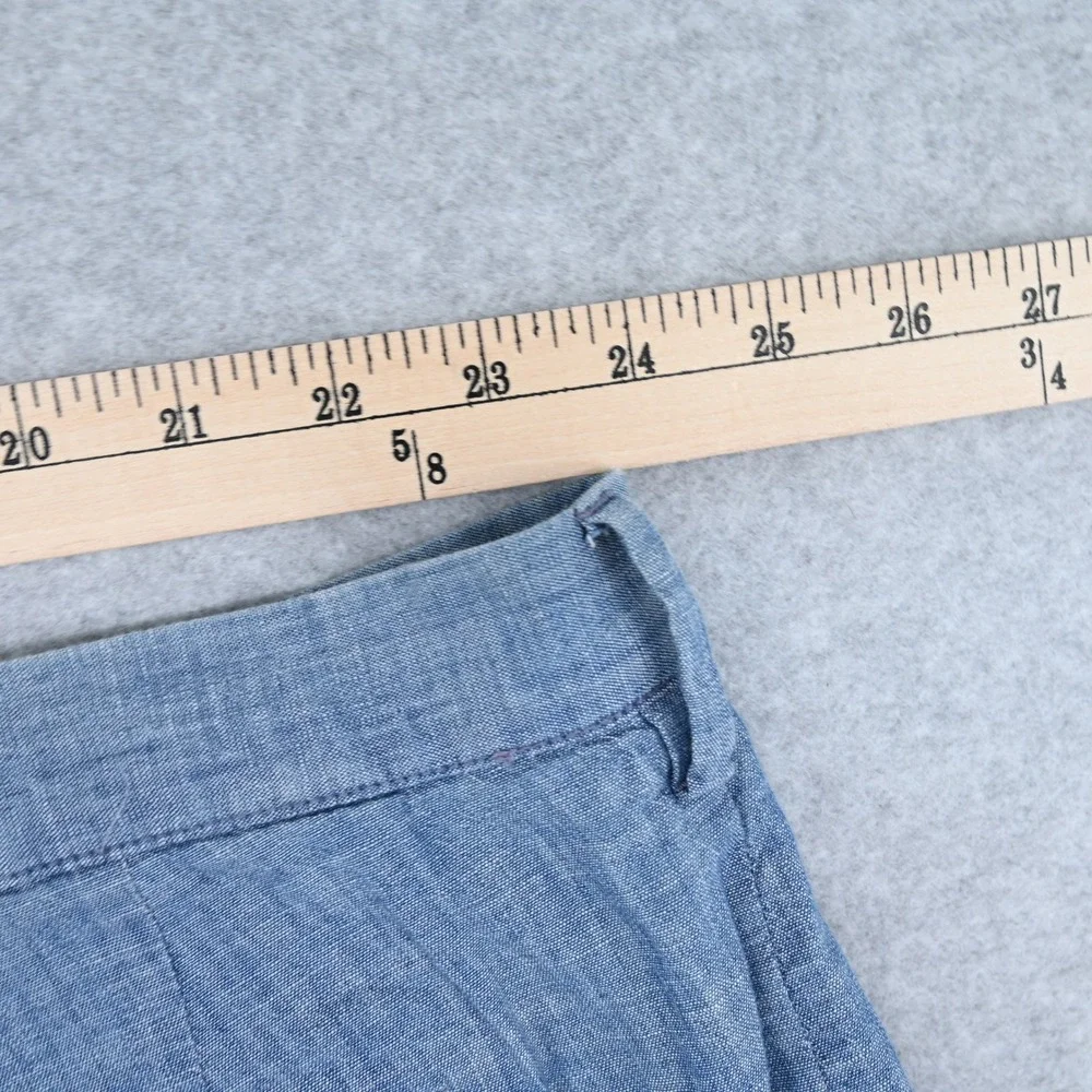 Polo Ralph Lauren Men 48 Classic Fit Blue Chambray Chino Shorts Quiet Luxury